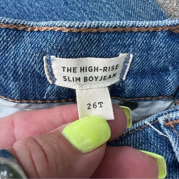 Madewell The Tall High-Rise Slim Boyjean in Neal Wash: TENCEL™ Denim Edition 26T - Picture 4 of 6